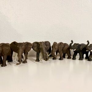 Brown Elephant Toy Figurines Set - Kids Toys